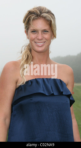 Rachel Hunter visits the Mercedes-Benz Bridgehampton Polo Challenge at