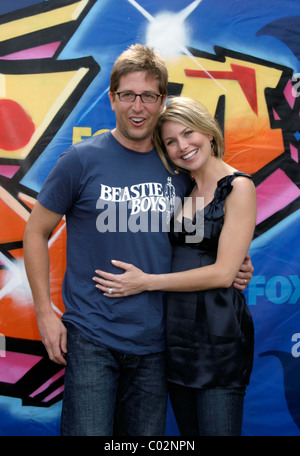 Spike Feresten & wife Teen Choice 2007 awards - arrivals at the Gibson Amphitheatre, Universal Studios Los Angeles, CA - Stock Photo