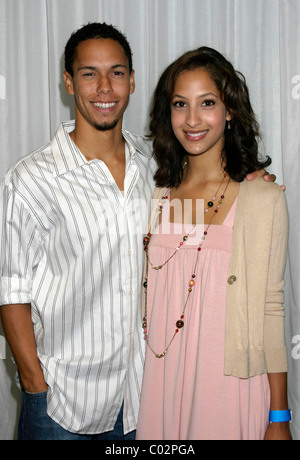 Bryton McClure and Christel Khalil The Young and the Restless fan luncheon held at the Universal Sheraton Hotel Los Angeles, Stock Photo