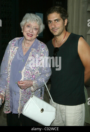 Celeste Holm and Michael Imperioli Opening Night of the off-Broadway play 'Edge' held at The ArcLight Theatre - Arrivals New Stock Photo