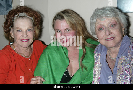 Joan Copeland, Angelica Torn and Celeste Holm Opening Night of the off-Broadway play 'Edge' held at The ArcLight Theatre - Stock Photo