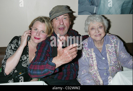 Angelica Torn, Rip Torn and Celeste Holm Opening Night of the off-Broadway play 'Edge' held at The ArcLight Theatre - After Stock Photo