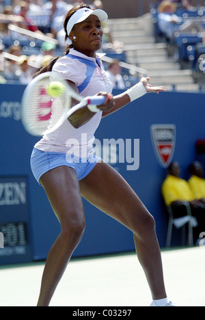 Venus Williams competing in day three of The US Open 2007 at Arthur Ashe Stadium New York City, USA - 29.08.07 Stock Photo