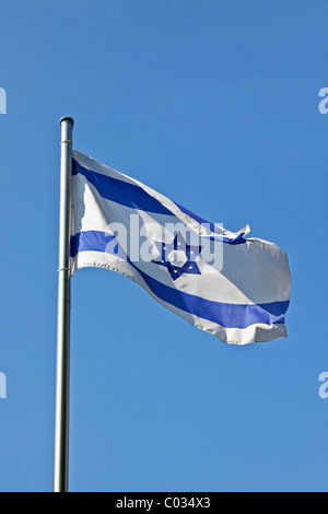 Flag of the State of Israel Stock Photo