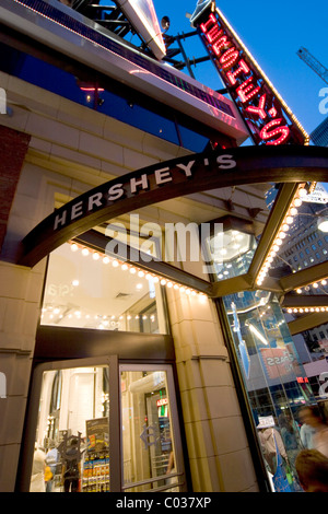 Hersheys chocolate store in new York City, times square Stock Photo