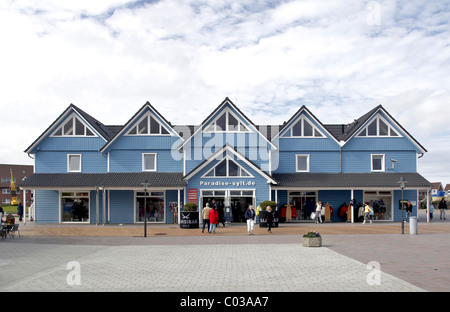 Market hall in Lister Port, List, Sylt Island, North Friesland, Schleswig-Holstein, Germany, Europe Stock Photo
