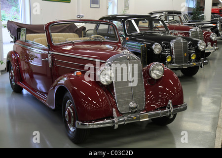 Vintage Mercedes-Benz cars, Autosammlung Steim car museum, Schramberg, Black Forest, Germany, Europe Stock Photo