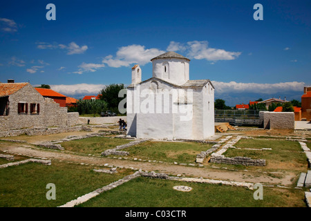 Nin Croatia - Church of St. Cross - the smallest cathedral in the world Stock Photo