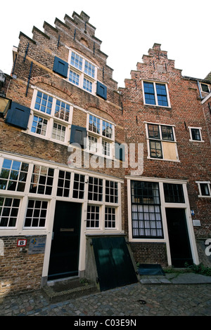 Historic warehouses of the cooper guild, Kuiperspoort storehouses, Middelburg, Walcheren peninsula, Zeeland province Stock Photo