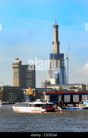 The London Shard under construction Stock Photo