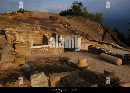 Roman ' Domus ' (  1 st CE ) Archaeological site ' Chao Samartin ' Asturias SPAIN Stock Photo