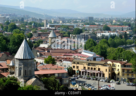 Norashen Church and Sioni Cathedral, city center, historic town centre, Kala, Tbilisi, Georgia, Western Asia Stock Photo