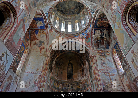 Frescoes in the Church of the Virgin, Gelati Monastery, a UNESCO World Heritage Site, Kutaisi, Imereti, Georgia, Western Asia Stock Photo