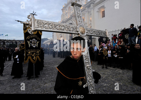 Easter festival, Semana Santa, Passion Week, Antigua, Guatemala, Central America Stock Photo