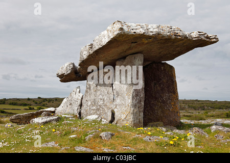 Poulnabrone dolmen, Burren, County Clare, Ireland, Europe Stock Photo