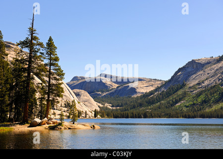 Early morning at Tenaya Lake in Yosemite National Park, California, USA, North America Stock Photo