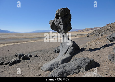 Mushroom Rock, rock formation, Death Valley National Park, California, USA, North America Stock Photo