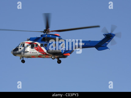 Eurocopter AS332 Super Puma helicopter operated by Bristow Helicopters Stock Photo