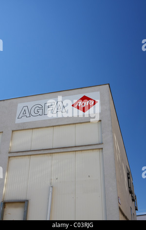Entrance to the deconstructed Agfa factory in Munich, Germany Stock Photo