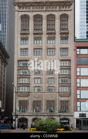 Chicago's Michigan Ave architectural detail. Stock Photo