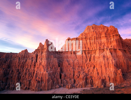 Sand formation at Cathedral Gorge State Park, Nevada Stock Photo