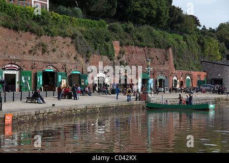 The Quay and River Exe Ferry, Exeter, Devon, England, UK Stock Photo