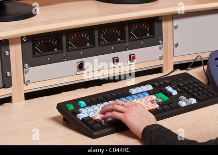 Avid keyboard Stock Photo