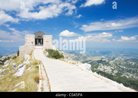 Njego's mausoleum, Lovcen National Park, Montenegro Stock Photo