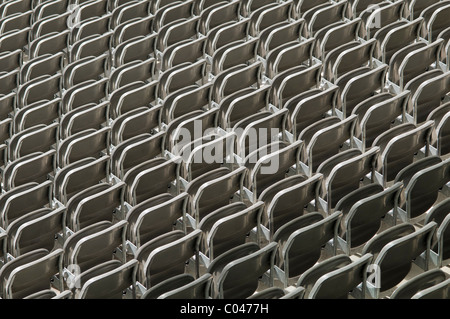 Rows of empty stadium seats, Olympic stadium, Berlin, Germany, location of the 1936 games Stock Photo