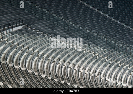 Rows of empty stadium seats, Olympic stadium, Berlin, Germany, location of the 1936 games Stock Photo