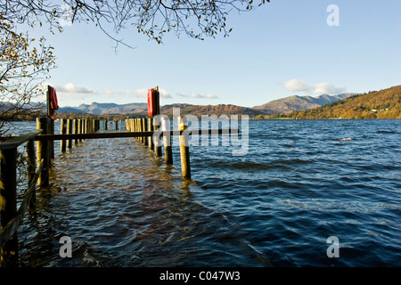 Windermere in flood Stock Photo