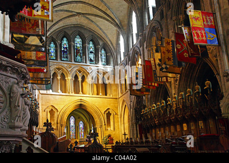 Saint Patrick's cathedral Dublin Interior Altar Stock Photo