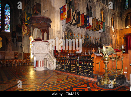 Saint Patrick's Cathedral Dublin, Interior Stock Photo