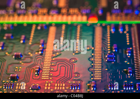 Close-up of circuit board Stock Photo