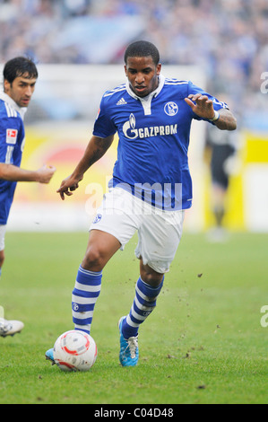 Jefferson Farfan, playing for german Bundesliga Club Schalke 04 Stock Photo