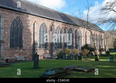 Parish Church of St Michael and All Angels in the market town of Ledbury in Herefordshire Stock Photo