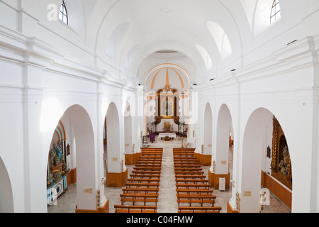 Alhaurin el Grande, Malaga Province, Spain. Interior of parish church. Iglesia Nuestra Señora de la Encarnación Stock Photo