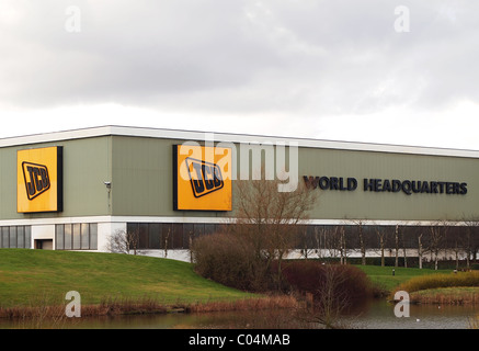 JCB World Headquarters at Rocester, Staffordshire, United Kingdom against an overcast sky Stock Photo