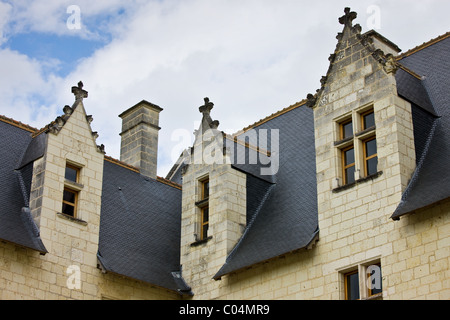 Chateau du Rivau, 15th and 16th Century Renaissance architecture, near Chinon in the Loire Valley, France Stock Photo