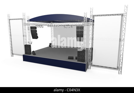 Large Outdoor Stage Stock Photo