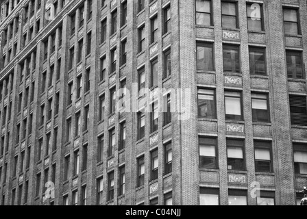 Old building walls in New York. Stock Photo