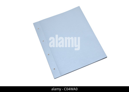 Silver Cover file folder with white background Stock Photo - Alamy