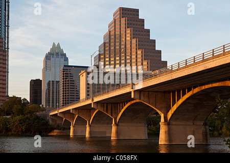 Ann W. Richards Congress Avenue Bridge Austin Texas USA Stock Photo