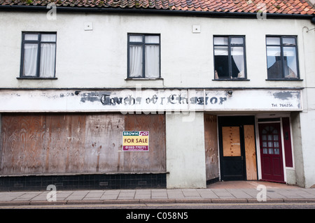 An empty shop in King's Lynn, Norfolk, England Stock Photo