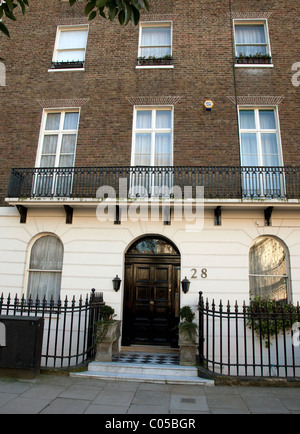 Belgravia townhouse in London said to be owned by Gamal Mubarak Stock Photo