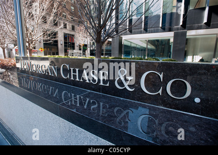 The JPMorgan Chase headquarters on Park Avenue in New York Stock Photo