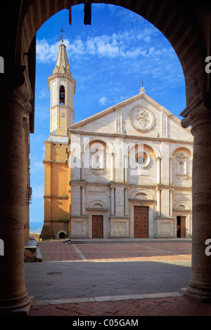 Pienza Duomo in Tuscany Stock Photo