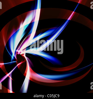 An abstract fractal design that spirals in a circular motion. Stock Photo