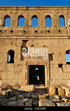 Ruin of the Byzantine church of Mshabak, Mushabbak, near Aleppo, Dead Cities, Syria, Middle East, West Asia Stock Photo