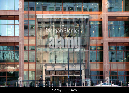 Morgan Stanley offices, Canary Wharf, London Stock Photo